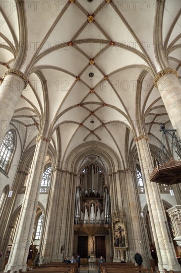 Vault with organ loft of St. Lambert's Church