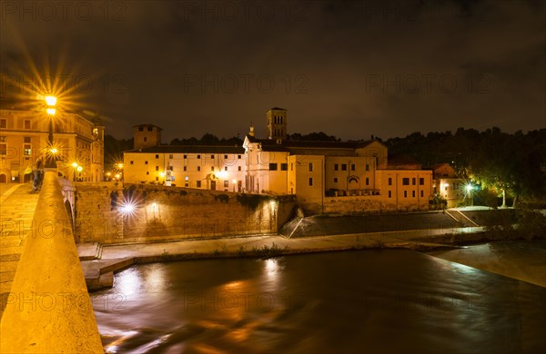 Ponte Cestius connecting Trastevere with the Tiber island