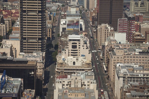 View from the Carlton Centre over the skyscrapers of downtown and the central business district of Johannesburg