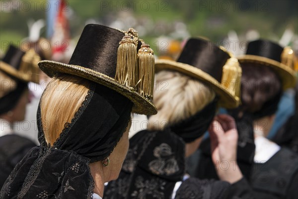 Gauderfest festival with traditional costumes