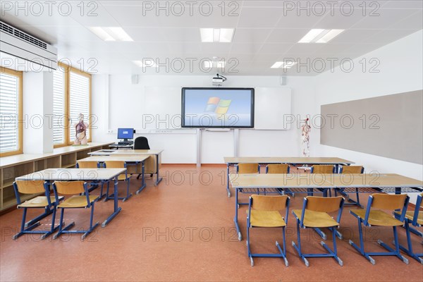 Classroom of a middle school