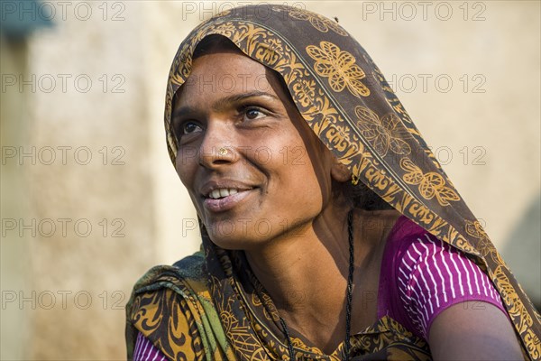 Woman wearing a sari