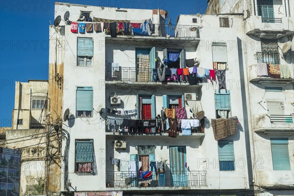 Clothelines on balconies