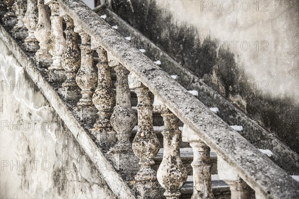 Stairs with a balustrade