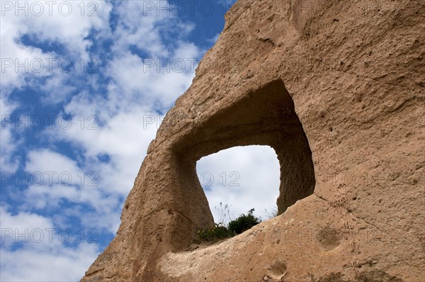 Breaktrough a tufa rock