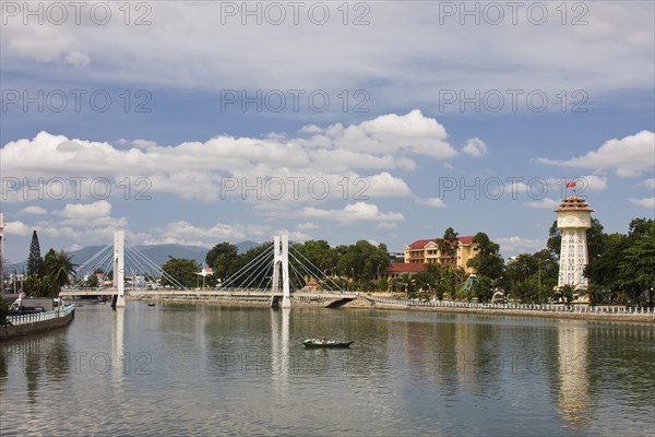 Lighthouse at the harbour of Phan Thiet