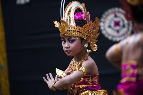 Girl during a Barong dance