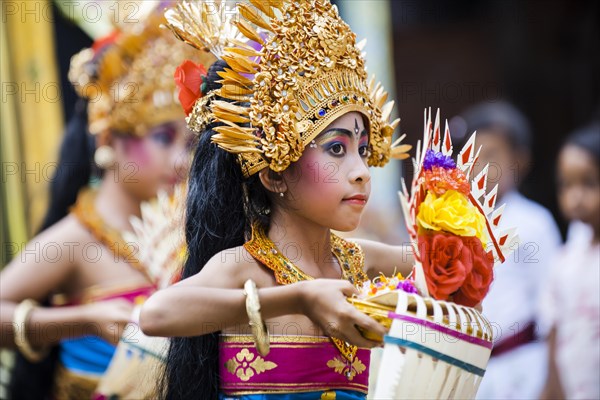 Girls during a Barong dance