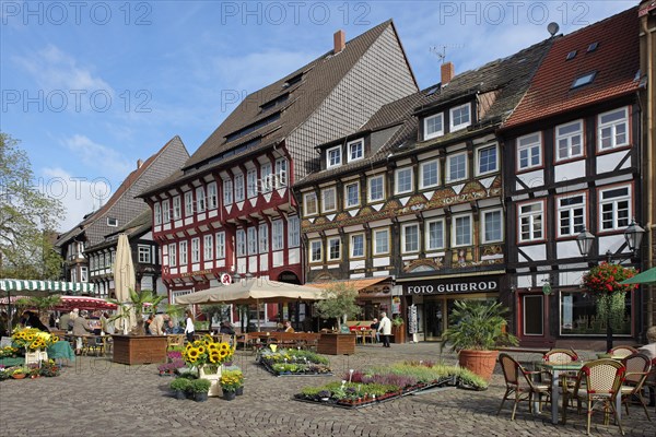 Half-timbered houses in the market square