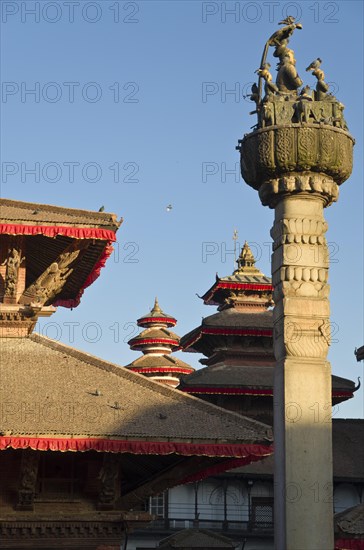 Roofs of temples at Durbar Square