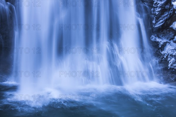 Krimml Waterfalls in winter