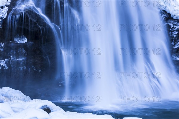 Krimml Waterfalls in winter