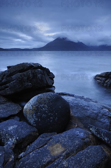 Mountains shrouded with clouds