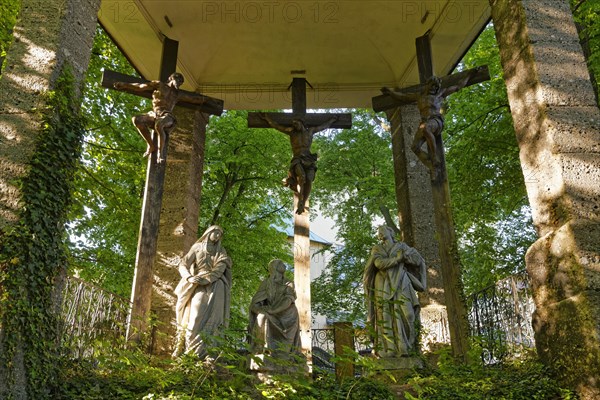 Crucifixion group in front of the Capuchin Monastery