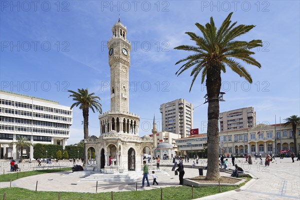 Clock Tower of Saat Kulesi and Konak Mosque