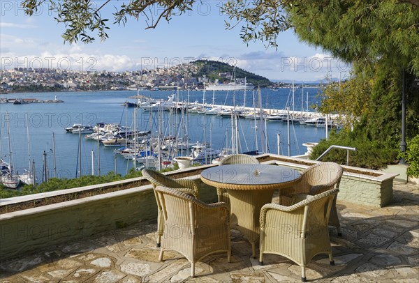 View from terrace of the Kismet Hotel of the marina of Kusadasi