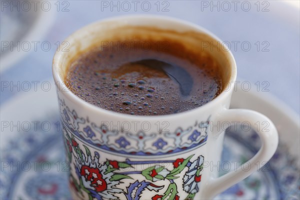 Turkish coffee in a cup