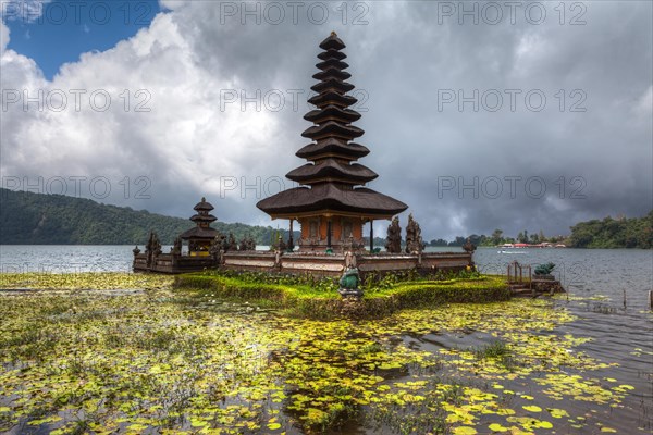 Pura Ulun Danu Bratan temple with a Balinese pagoda