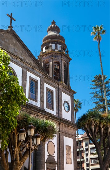 Cathedral of San Cristobal de La Laguna or Catedral de Nuestra Senora de los Remedios in the historic old town of San Cristobal de La Laguna