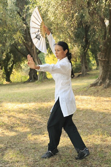 Tai Chi performed with a fan