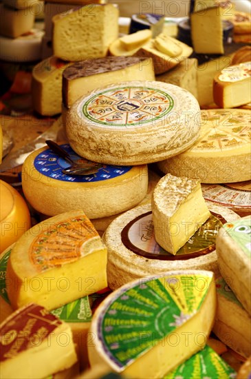 Cheese at a market