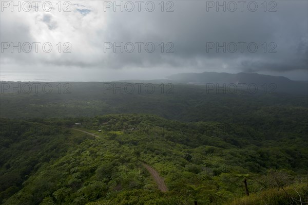 Landscape below Mount Yasur volcano