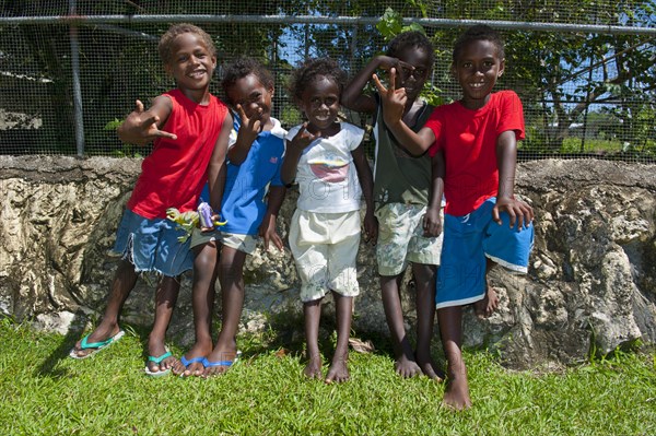 Group of local children