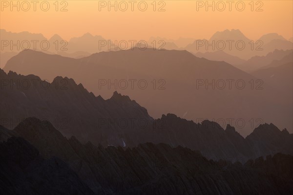 Allgaeu Alps in the morning light