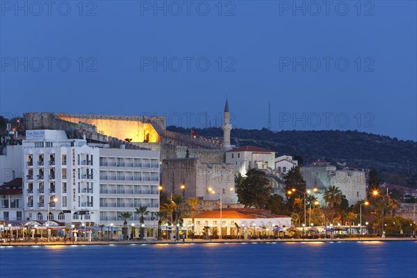 Cesme townscape with fortress