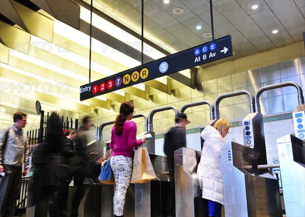 New York City subway entry