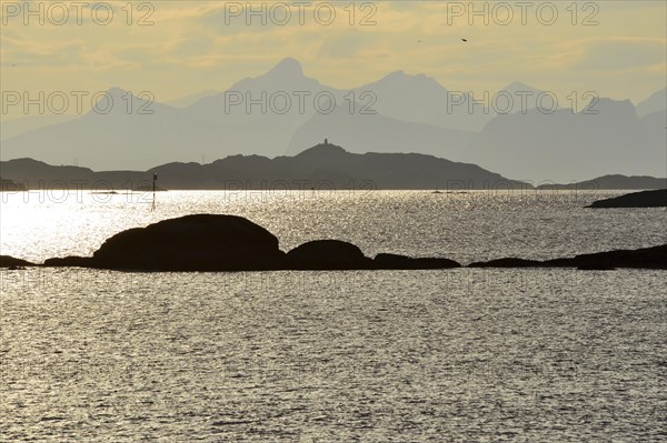 Island landscape in front of Svolvaer