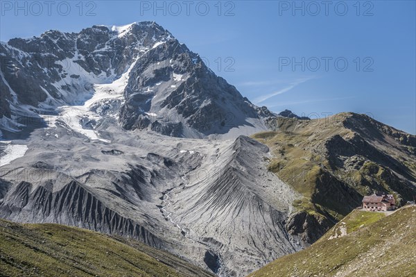 Ortler from the southeast with Vedretta di Solda glacier