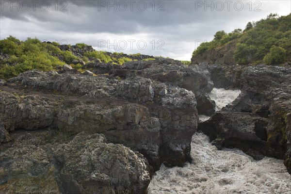 Barnafoss waterfall