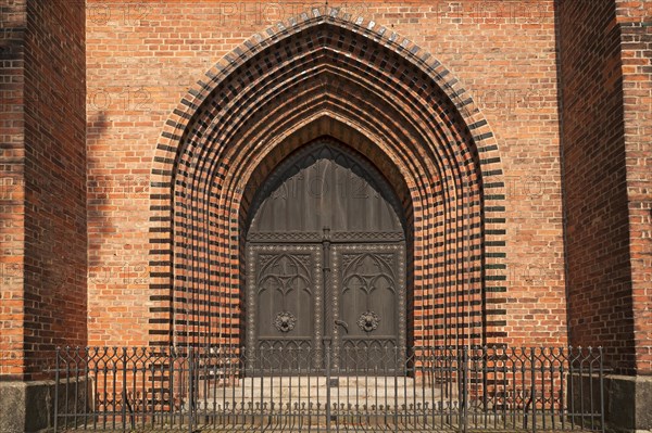 Side portal of St. Michael's Church from the 14th century