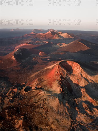 Sunrise volcanic crater