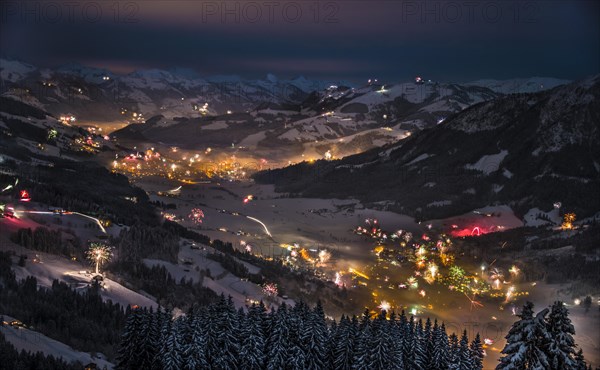 Fireworks over the Alps