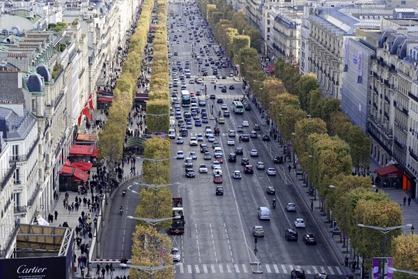 View from the Arc de Triomphe