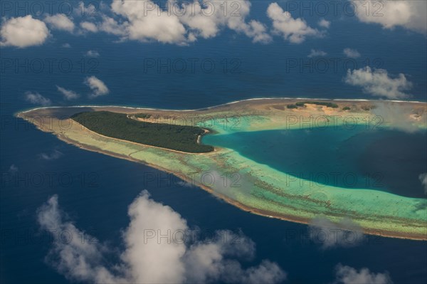 Aerial view of the Ant Atoll