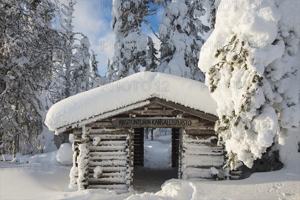 Wooden hut