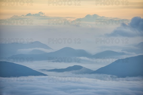 Sunrise above the clouds