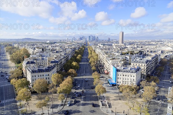 Views of La Defense and the Avenue des Champs-Elysees