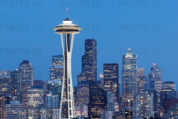 Skyline of Downtown Seattle with the Space Needle