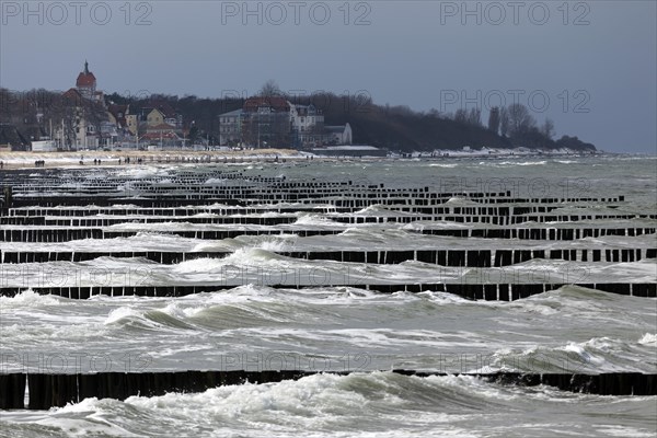 Breakwater in the Baltic Sea