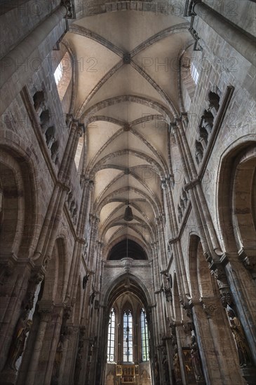 Gothic cross vault with the chancel of the Church of St. Sebald