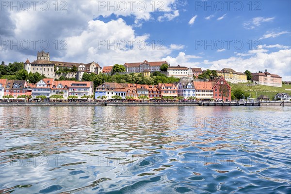 Old town with Burg Meersburg castle and palace