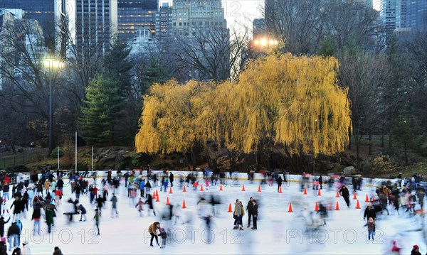 Ice Skating in Central Park