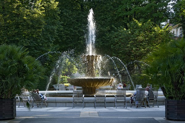 AlpenSole fountain with saline healing waters at the salt works