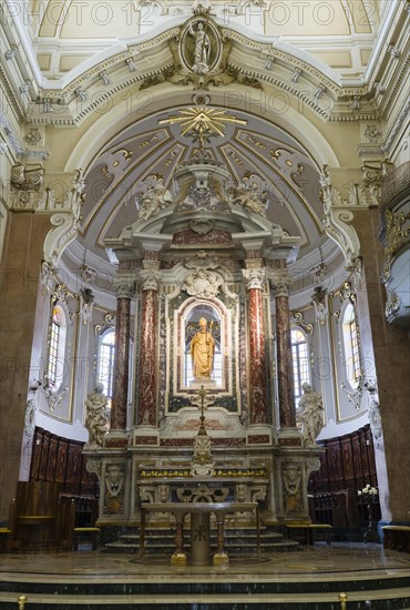 Choir with the Baroque altar