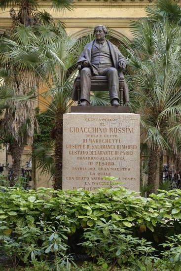 Statue of Gioacchino Antonio Rossini by Carlo Marochetti