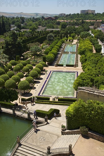 Garden in the Alcazar de los Reyes Cristianos